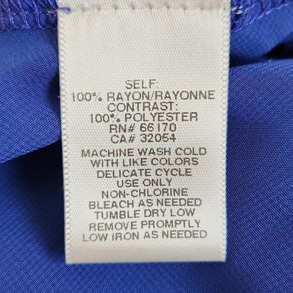 Silence + Noise Women's Blue Tank Top Size XS Racerback Zipper Eyelash Fringe - Picture 7 of 8